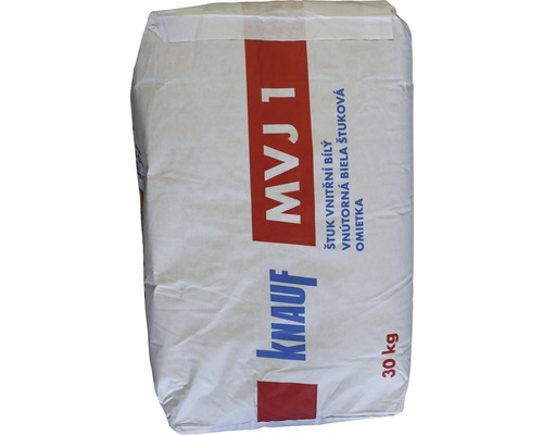 Štuková omítka KNAUF MVJ 1 vnitřní vápenná 30 kg bílá