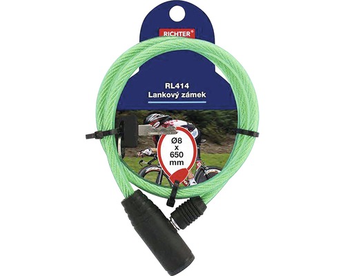 Zámek na kolo Richter, osm krát 650 milimetrů