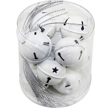 Vánoční zvonky v nádobě s ozdobnou stuhou