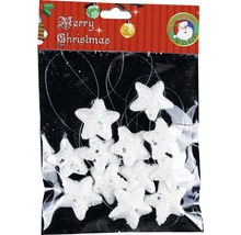 Vánoční hvězdy s třpytkami v balení