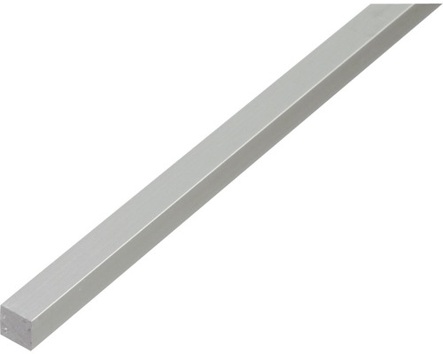 ALU - čtvercová tyč 10x10mm délka 2m stříbrný elox