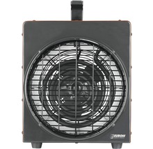 Elektrický topný ventilátor s ochrannou mřížkou a držadlem