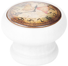 Nábytkový knoflík s designem hodin