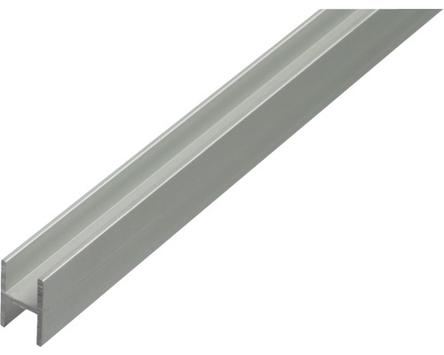 ALU - H profil stříbrný elox 13,5x22x1,75 mm, 2 m