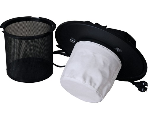 Vysavač popela s nádobou, filtrem a napájecím kabelem