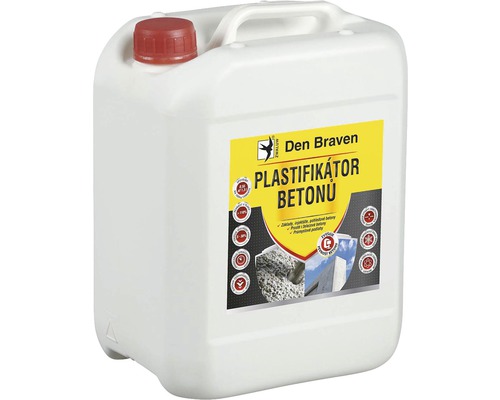 Plastifikátor betonu DEN BRAVEN 5 l Plastifikátor betonu DEN BRAVEN 5 l