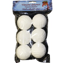 Balení šesti dekoračních koulí pro vánoční dekorace