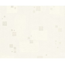 Vliesová tapeta, s efektem, motiv geometrický, bílá-thumb-0