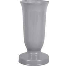 Hřbitovní váza KALICH Ø 12 x 24 cm šedá-thumb-0