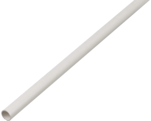 Kruhová tyč 12x1 mm, 2 m, bílá, plast