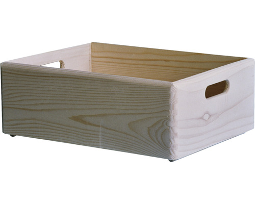 Dřevěná bedna s úchyty pro skladování