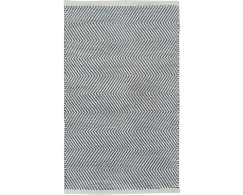 Kusový koberec Fleckerl Dakota Streifen šedo-modrý 50x80cm