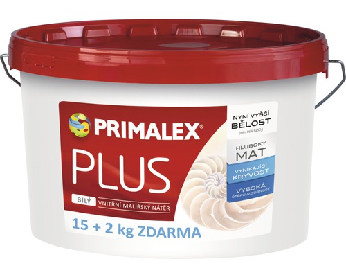 Barva na zeď Primalex PLUS 15 kg + 2 kg navíc