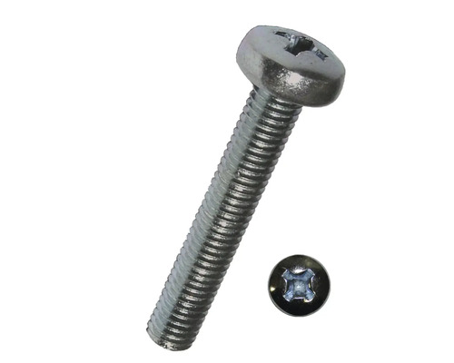 Šroub s čočkovitou hlavou 4,8 a křížovou drážkou DIN 7985 M3x12 mm galvanicky pozinkovaný, 100 kusů Šroub s čočkovitou hlavou 4,8 a křížovou drážkou DIN 7985 M3x12 mm galvanicky pozinkovaný, 100 kusů