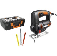 Přímočará pila WORX s úložným kufříkem a pilovými listy