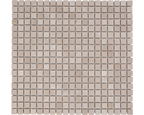 Mozaika z přírodního kamene MOS 15/13R 30,5x32,5 cm béžová Mozaiková dlaždice z přírodního kamene s čtvercovými prvky