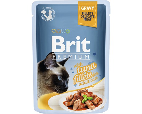 Kapsička pro kočky Brit Premium tuna filets in gravy 85 g