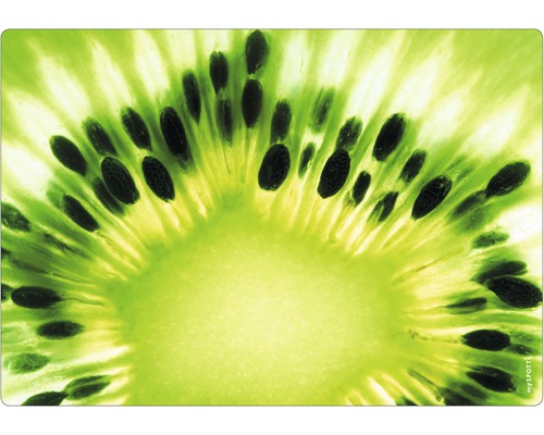 Obkladový panel do kuchyně mySPOTTI pop Kiwi 41x59 cm Detailní záběr plátku kiwi