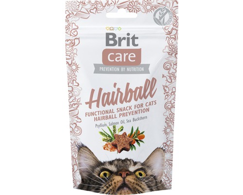 Pamlsky pro kočky Brit Care Cat Snack Hairball 50 g Brit Care pamlsek pro kočky pro prevenci bezoárů