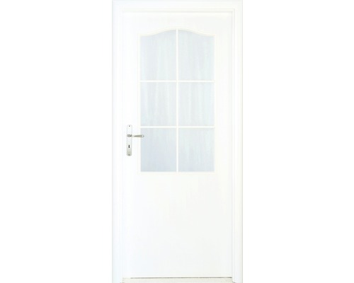Interiérové dveře Single 2 prosklené 60 L bílé (VÝROBA NA OBJEDNÁVKU)-0