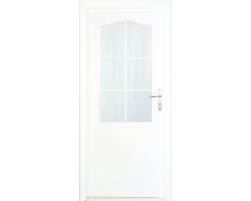 Interiérové dveře Single 2 prosklené 80 P bílé