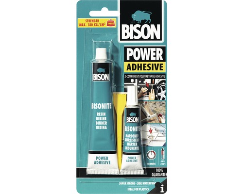 BISON Lepidlo univerzální Bisonite Power Adhesive 65ml Bison Power Adhesive dvousložkové polyuretanové lepidlo balení