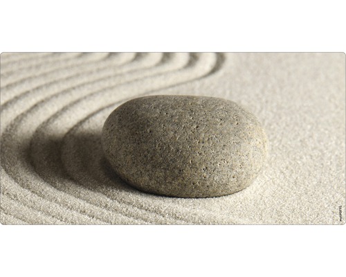 Koupelnová zádní stěna mySPOTTI aqua Zen 90x45 cm Dekorativní kámen na písku s vlnitým vzorem