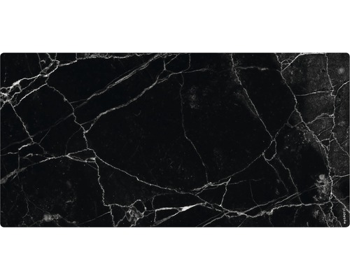 Koupelnová zádní stěna mySPOTTI aqua Marmor black 90x45 cm Dekorativní deska s mramorovou strukturou