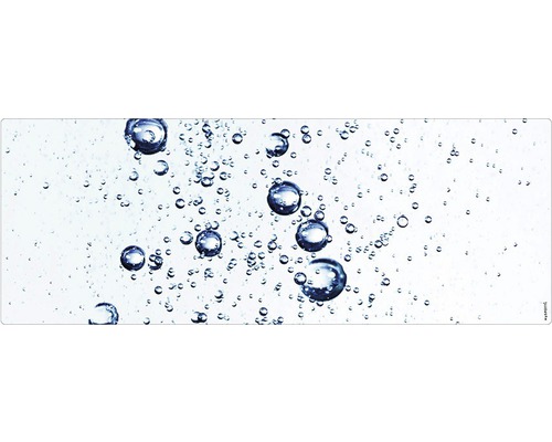 Koupelnová zádní stěna mySPOTTI aqua Water 120x45 cm Obrázek vzduchových bublin ve vodě