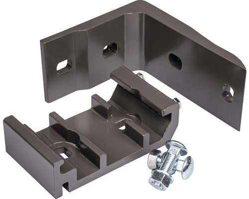 Kovové úhelníky a šrouby pro montáž