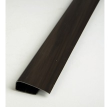 Profil pro plastové palubky začáteční a koncový 3000 x 35 x 10 mm tmavé dřevo-thumb-0