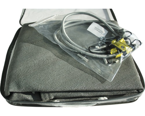 Přepravní taška s ochrannou podložkou, popruhy a upevňovacím materiálem