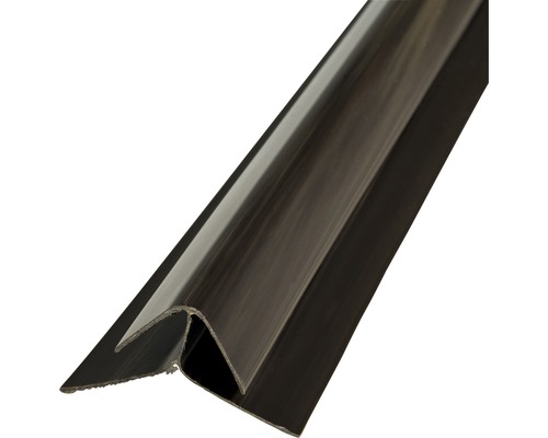 Profil pro plastové palubky rohový vnější 3000 x 26 x 26 mm tmavé dřevo-0