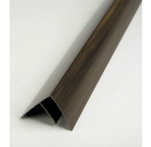 Profil pro plastové palubky hřebenový 3000 x 32 x 26 mm tmavé dřevo-thumb-1