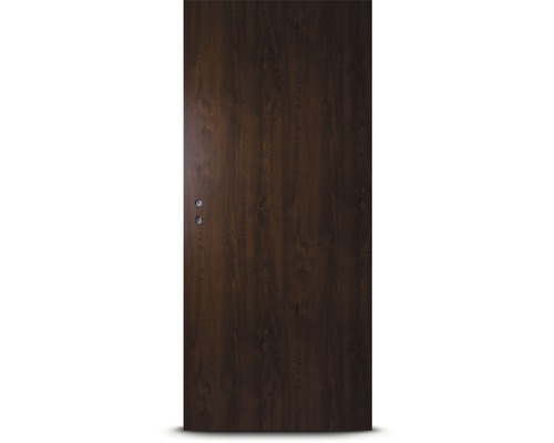 Tmavé dřevěné dveře se zámkem