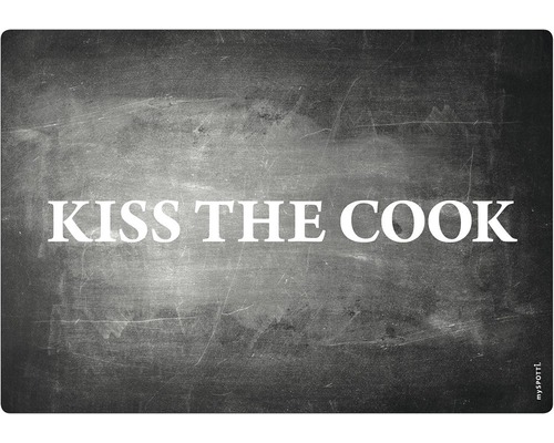 Deska za kuchyňskou linku mySPOTTI pop Kiss the cook 41x59 cm