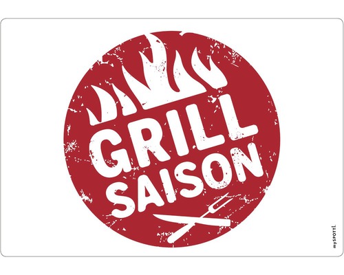 Obkladový panel do kuchyně mySPOTTI pop Grillsaison 41x59 cm Symbol grilovací sezóny
