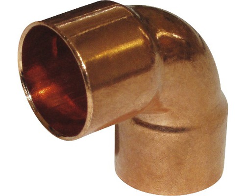 Koleno 90 AA 5090 28 mm, měď, hrdlo na obou stranách