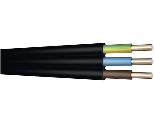 Instalační kabel CYKYLo-J 3x1,5 metrážové zboží Elektrický kabel se třemi vodiči