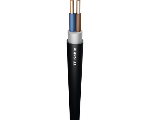 Instalační kabel CYKY-O 2x1,5, metrážové zboží TF kabel s dvěma vodiči