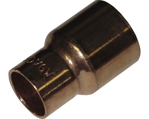 Nátrubek redukovaný AA 5240 28-18 mm, měď, hrdlo na obou stranách