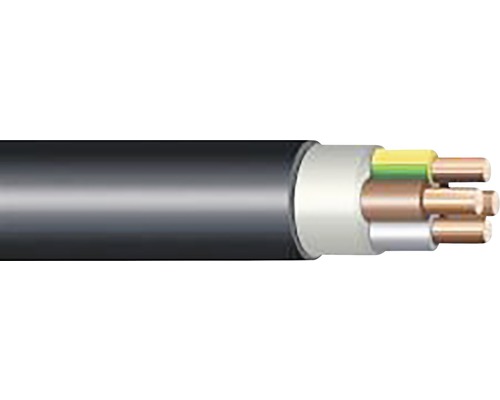 Vícežilový napájecí kabel s vnějším pláštěm a měděnými vodiči