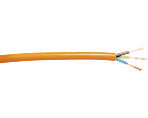 Silový kabel H05 VV-F 3x1,5 (CYSY) oranžový, metrážové zboží