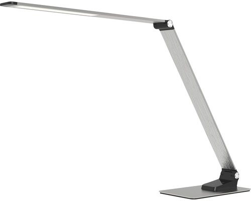 LED stolní lampa 11W 550lm 3000-4500-6000K stříbrná stmívatelná