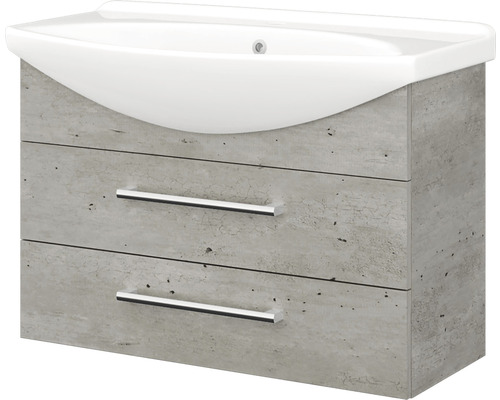 Koupelnová skříňka s umyvadlem CLAUDIA SZ 85 2z, beton