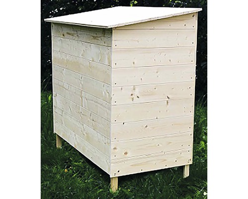 Dřevěný zahradní domek s pultovou střechou