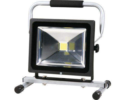 LED stavební světlomet s rukojetí a stojanem
