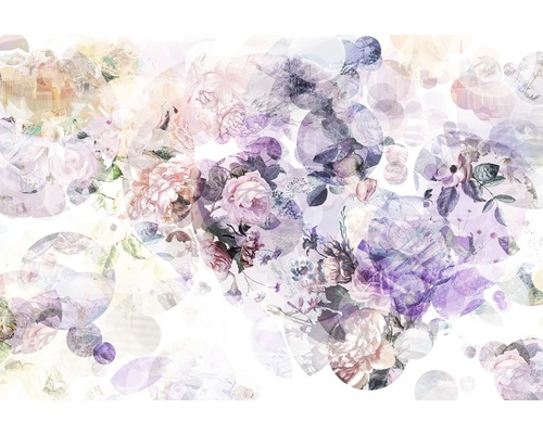 Fototapeta, motiv květiny, fialovo-růžovo-bílá