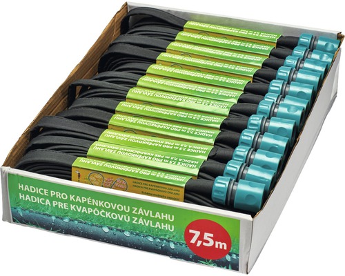 Zavlažovací hadice pro kapkovou závlahu, délka 7,5 metru, v krabici