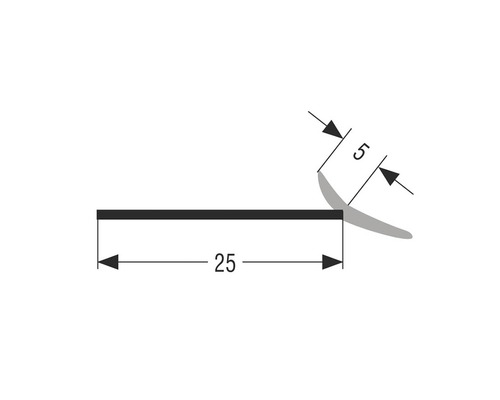 Ilustrace těsnicího profilu s rozměry